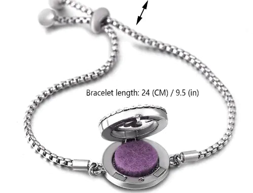 Titanium Steel Essential Oil Aromatherapy Bracelet