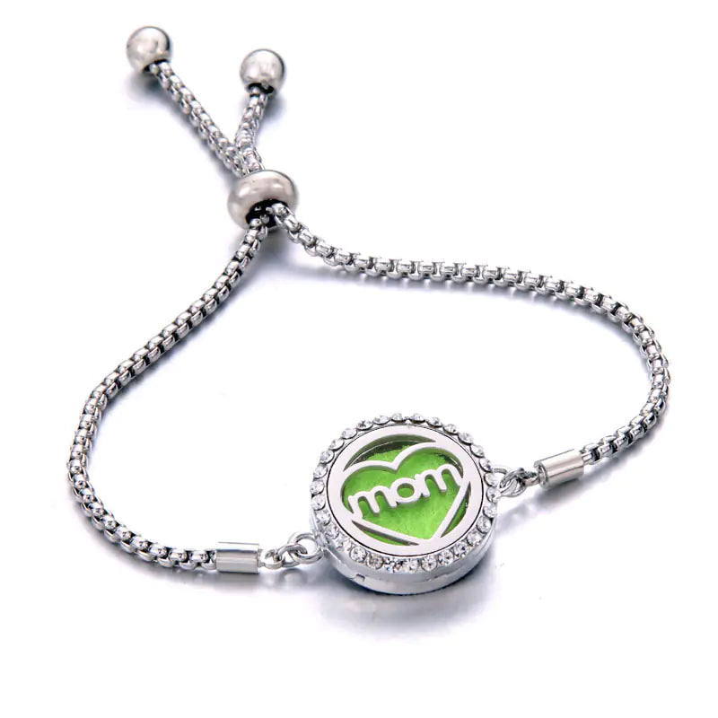 Titanium Steel Essential Oil Aromatherapy Bracelet