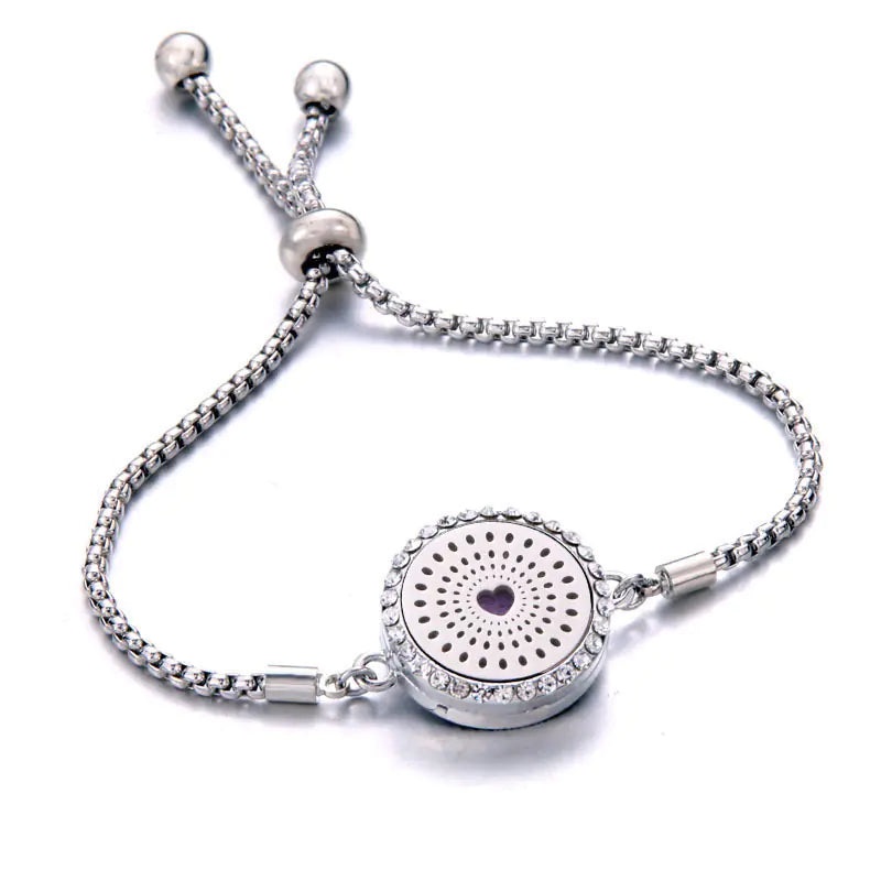 Titanium Steel Essential Oil Aromatherapy Bracelet