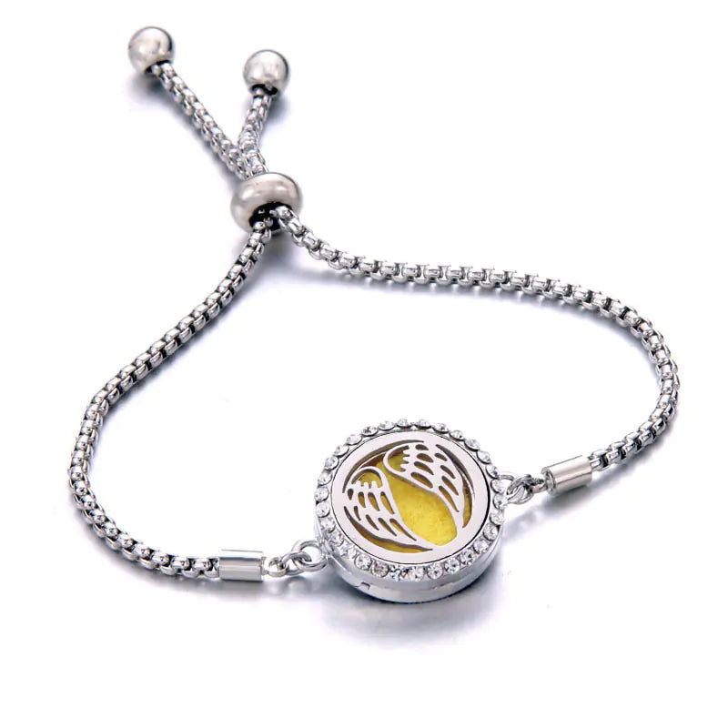 Titanium Steel Essential Oil Aromatherapy Bracelet