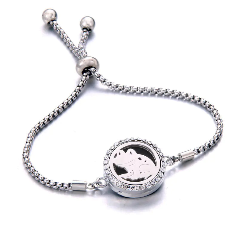 Titanium Steel Essential Oil Aromatherapy Bracelet