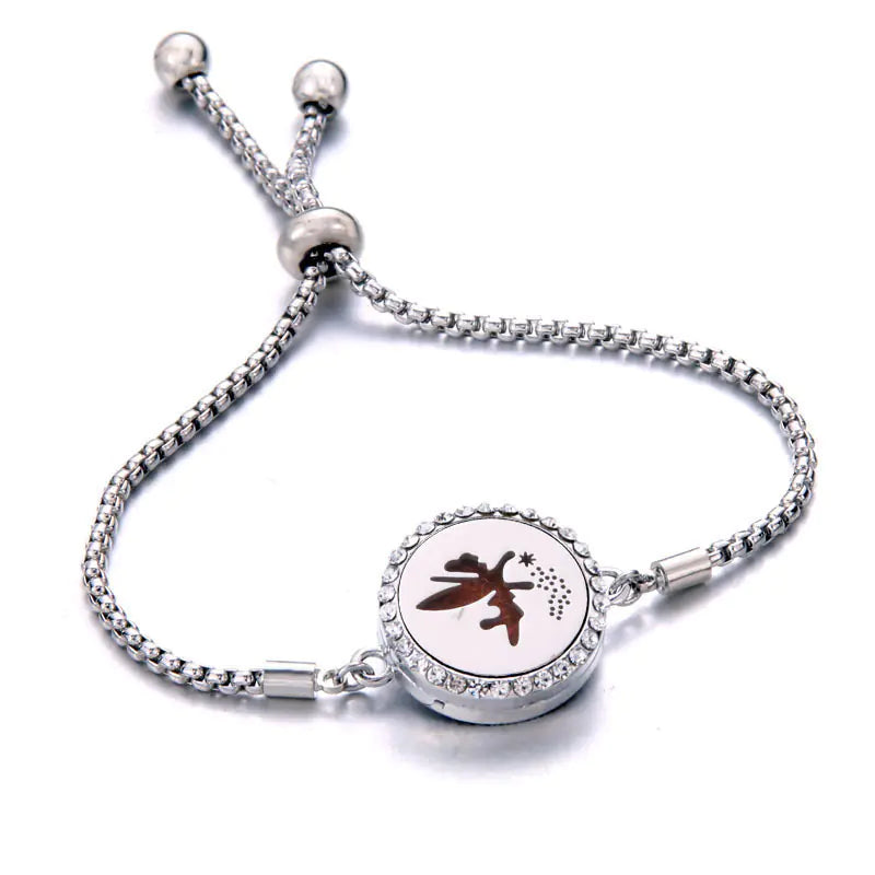 Titanium Steel Essential Oil Aromatherapy Bracelet