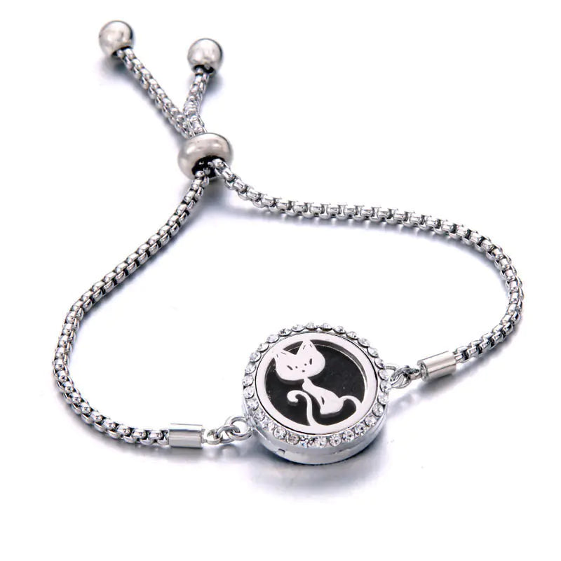 Titanium Steel Essential Oil Aromatherapy Bracelet