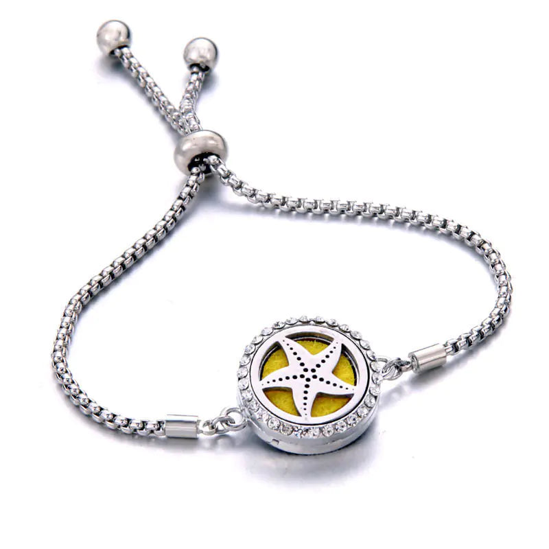 Titanium Steel Essential Oil Aromatherapy Bracelet