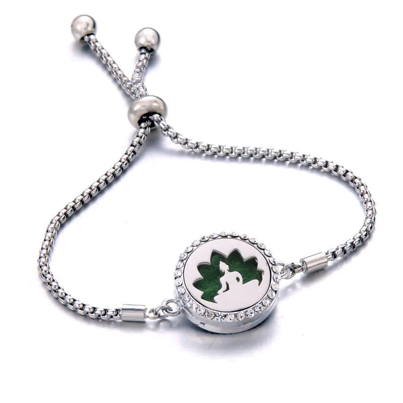 Titanium Steel Essential Oil Aromatherapy Bracelet