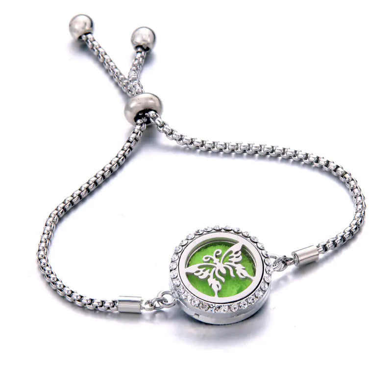 Titanium Steel Essential Oil Aromatherapy Bracelet