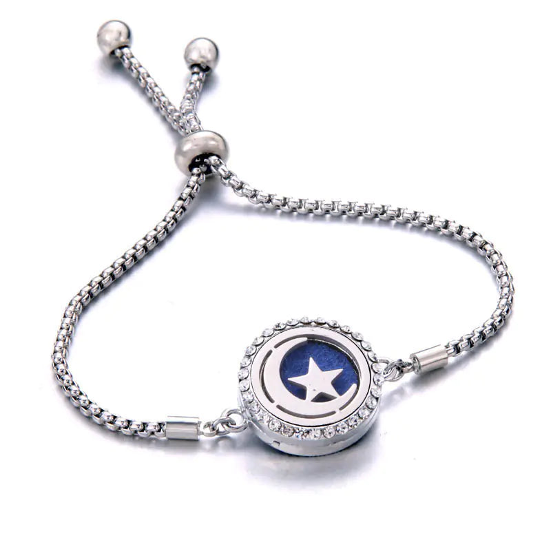 Titanium Steel Essential Oil Aromatherapy Bracelet