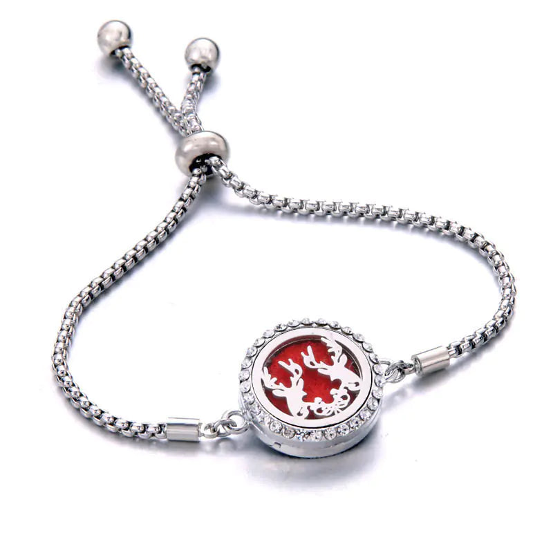 Titanium Steel Essential Oil Aromatherapy Bracelet