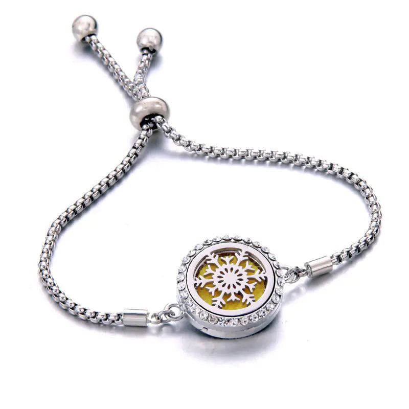 Titanium Steel Essential Oil Aromatherapy Bracelet