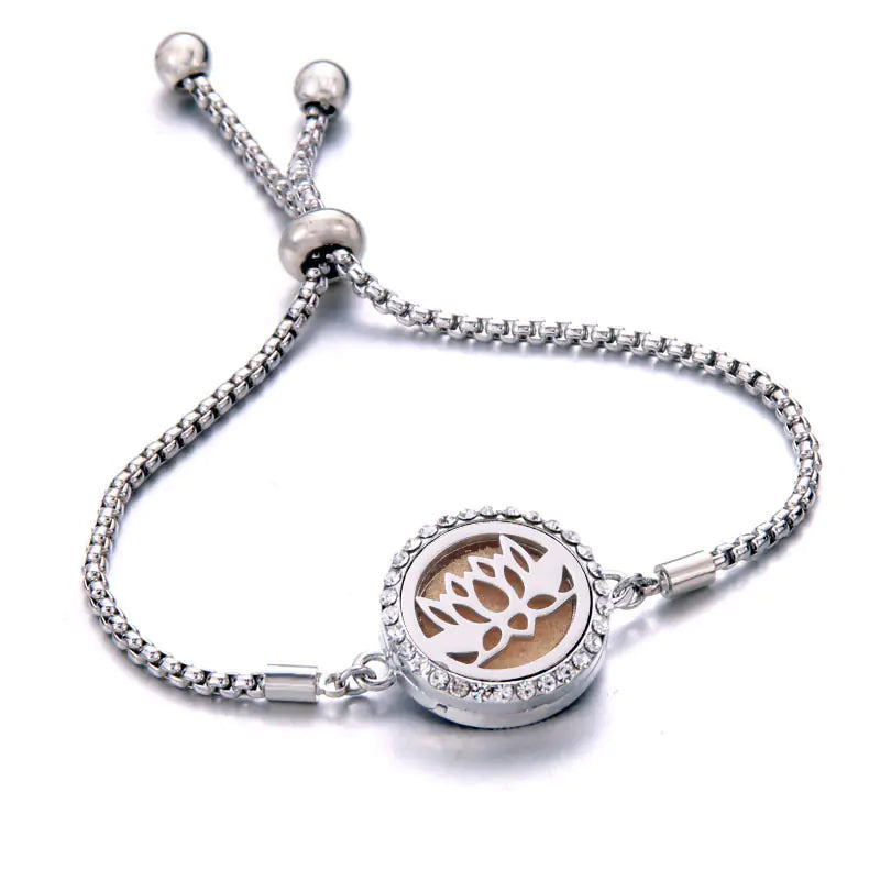 Titanium Steel Essential Oil Aromatherapy Bracelet