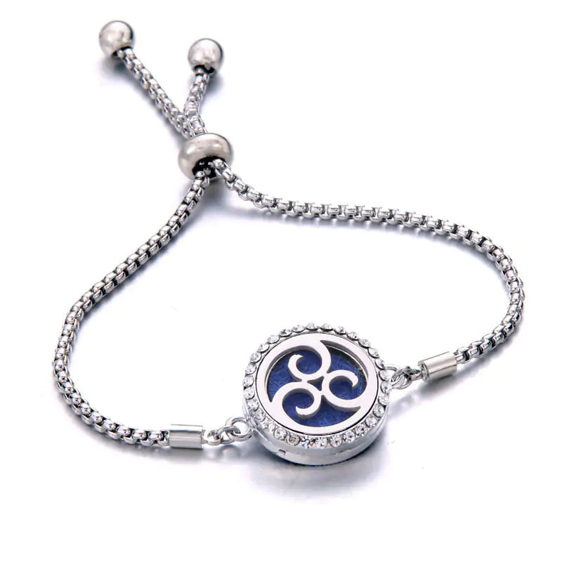 Titanium Steel Essential Oil Aromatherapy Bracelet