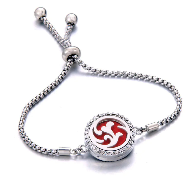 Titanium Steel Essential Oil Aromatherapy Bracelet
