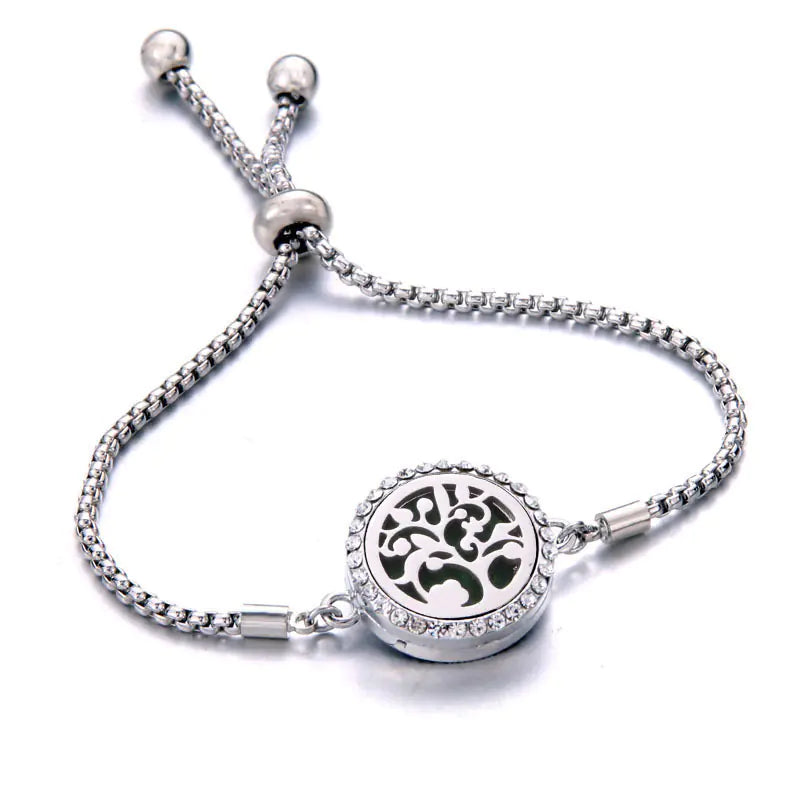 Titanium Steel Essential Oil Aromatherapy Bracelet