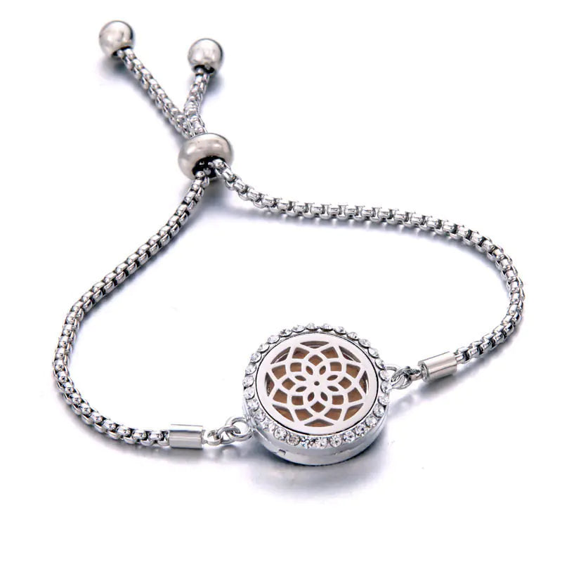 Titanium Steel Essential Oil Aromatherapy Bracelet