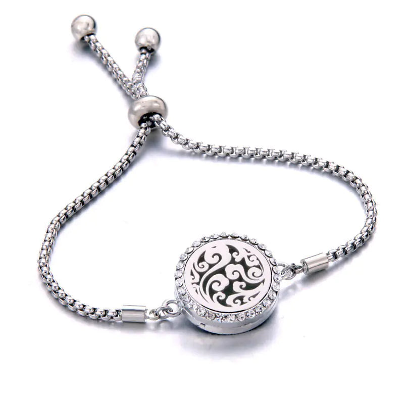 Titanium Steel Essential Oil Aromatherapy Bracelet