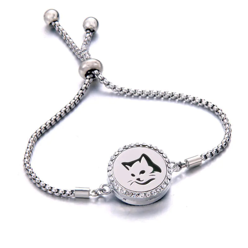 Titanium Steel Essential Oil Aromatherapy Bracelet