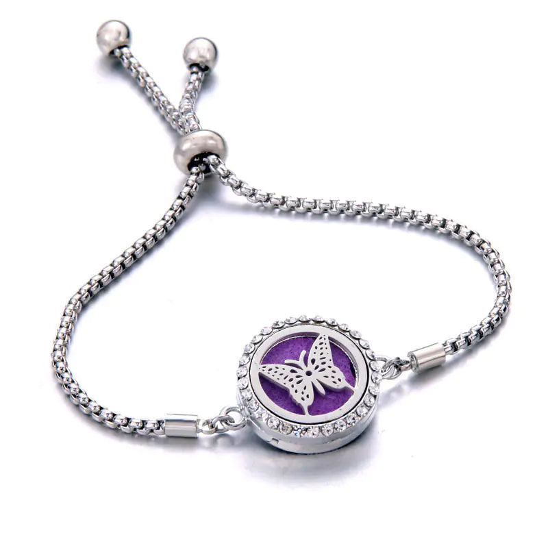 Titanium Steel Essential Oil Aromatherapy Bracelet