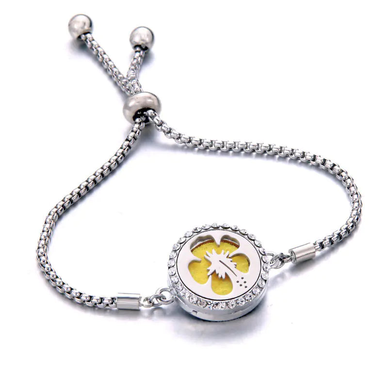 Titanium Steel Essential Oil Aromatherapy Bracelet
