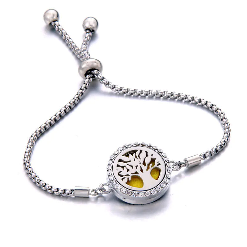 Titanium Steel Essential Oil Aromatherapy Bracelet