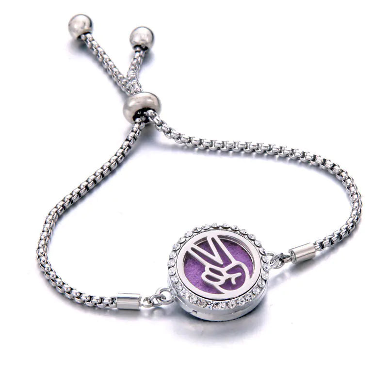 Titanium Steel Essential Oil Aromatherapy Bracelet