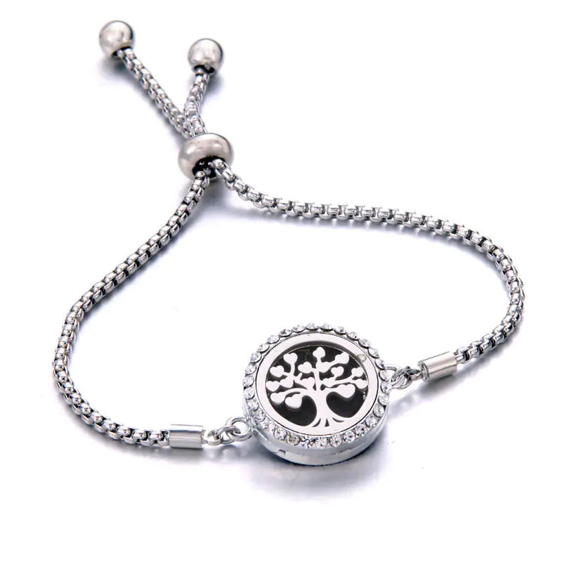 Titanium Steel Essential Oil Aromatherapy Bracelet