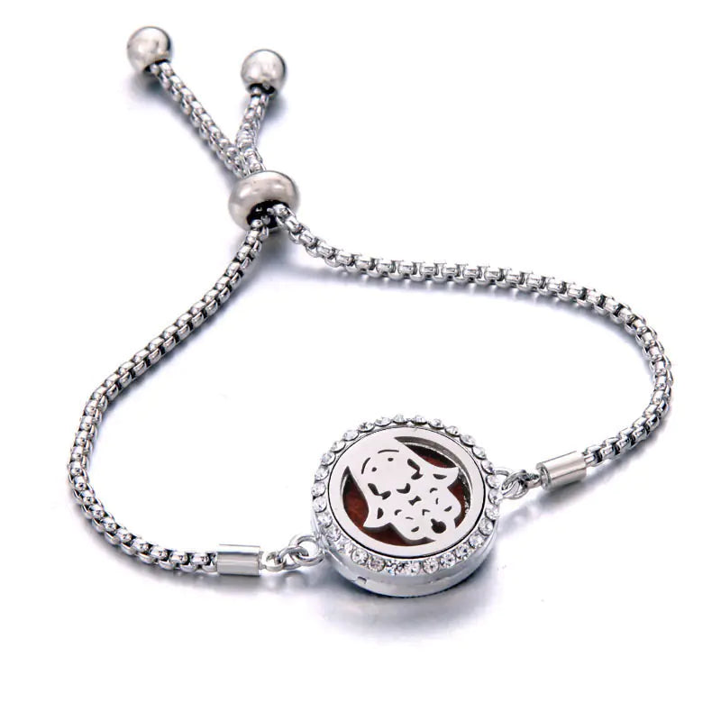 Titanium Steel Essential Oil Aromatherapy Bracelet