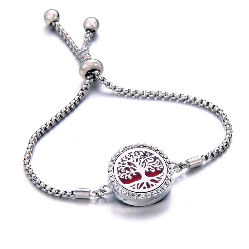 Titanium Steel Essential Oil Aromatherapy Bracelet