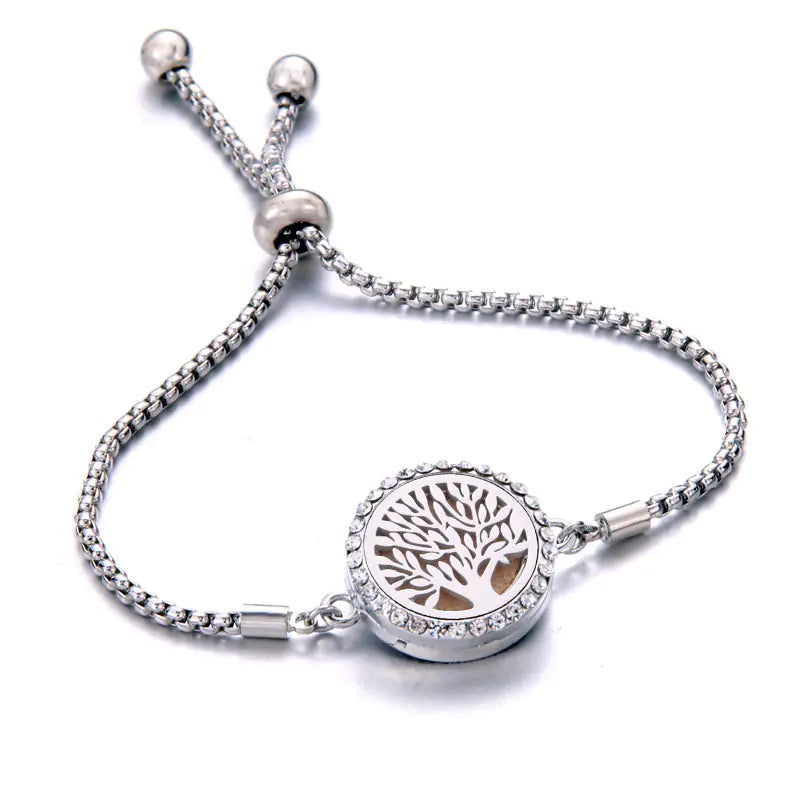 Titanium Steel Essential Oil Aromatherapy Bracelet