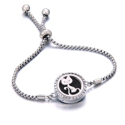 Titanium Steel Essential Oil Aromatherapy Bracelet