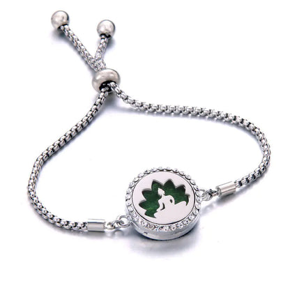 Titanium Steel Essential Oil Aromatherapy Bracelet