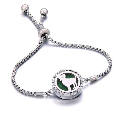 Titanium Steel Essential Oil Aromatherapy Bracelet