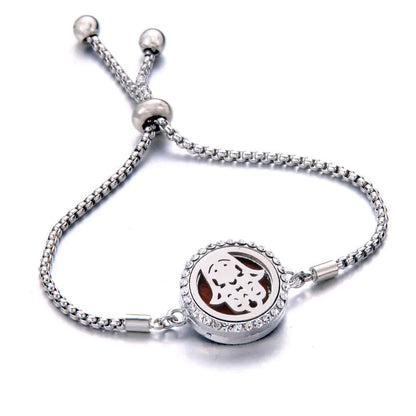 Titanium Steel Essential Oil Aromatherapy Bracelet